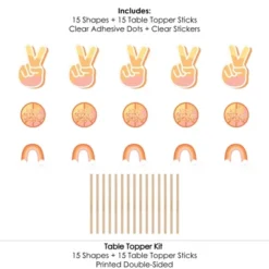 Big Dot Of Happiness Stay Groovy - Boho Hippie Party Centerpiece Sticks - Table Toppers - Set Of 15 -Anagram Shop GUEST 9376fede 0c18 4da0 8323 765cbd416eae