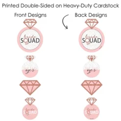Big Dot Of Happiness Bride Squad - Rose Gold Bridal Shower Or Bachelorette Party Centerpiece Sticks - Showstopper Table Toppers - 35 Pieces -Anagram Shop GUEST 93cb86f1 c621 49ba 8308 fdf90d6ead72