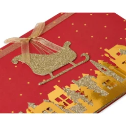 8ct Papyrus Gold Glittered Sleigh Boxed Holiday Greeting Cards -Anagram Shop GUEST 94bf7bb7 0545 4bbc a2ae 7924588e6736
