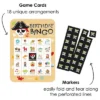 Big Dot Of Happiness Pirate Ship Adventures - Picture Bingo Cards And Markers - Skull Birthday Party Bingo Game - Set Of 18