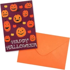 Pipilo Press 36-Pack Halloween Pumpkin Greeting Cards With Orange Envelopes And Stickers (4 X 6 In) -Anagram Shop GUEST 954c43e3 2d4a 40a3 a401 71da4020d1ca