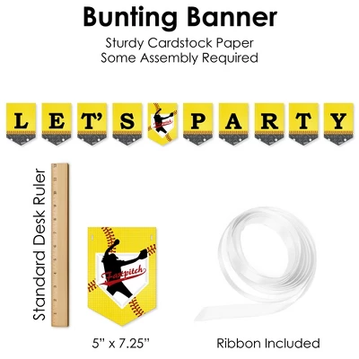 Big Dot Of Happiness Grand Slam - Fastpitch Softball - Birthday Party Or Baby Shower Supplies Decoration Kit - Decor Galore Party Pack - 51 Pieces 4 Big Dot Of Happiness Grand Slam - Fastpitch Softball - Birthday Party Or Baby Shower Supplies Decoration Kit - Decor Galore Party Pack - 51 Pieces - Image 4