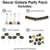 Big Dot Of Happiness Adult 90th Birthday - Gold - Birthday Party Supplies Decoration Kit - Decor Galore Party Pack - 51 Pieces