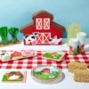Juvale 144 Pieces Barnyard Birthday Party Supplies, Paper Plates, Napkins, Cups, Cutlery, Serves 24 Guests