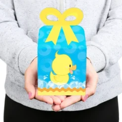 Big Dot Of Happiness Ducky Duck - Square Favor Gift Boxes - Baby Shower Or Birthday Party Bow Boxes - Set Of 12 -Anagram Shop GUEST 96f0a827 9f56 4351 a72d 2cb277b2e963