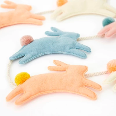 Meri-Meri Meri Meri Felt Bunny Garland (Pack Of 1) 3 Meri-Meri Meri Meri Felt Bunny Garland (Pack Of 1) - Image 3
