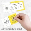 Big Dot Of Happiness Hello Little One - Yellow And Gray - Neutral Baby Shower Game Scratch Off Cards - 22 Count