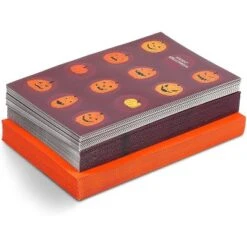 Pipilo Press 36-Pack Halloween Pumpkin Greeting Cards With Orange Envelopes And Stickers (4 X 6 In) -Anagram Shop GUEST 98572438 6e12 4790 8969 f61b47d7b6e5