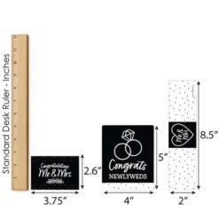 Big Dot Of Happiness Mr. And Mrs. - Black And White Wedding Or Bridal Shower Decorations - Beverage Bar Kit - 34 Pieces -Anagram Shop GUEST 98d9e4b9 9eb3 47ec 93cc 903581db5703