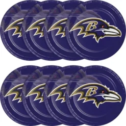 NFL 24ct Baltimore Ravens Football Paper Plates