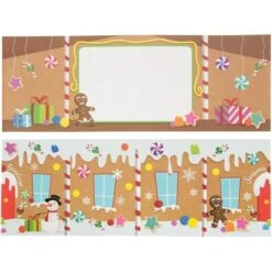 Paper Junkie 36 Pack Gingerbread House Merry Christmas Greeting Cards With Envelopes, Tri-Fold Holiday Cards, 5 X 7 In -Anagram Shop GUEST 9933c0eb 8597 47b5 a2e6 5dc5392c2d16