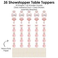 Big Dot Of Happiness Bride Squad - Rose Gold Bridal Shower Or Bachelorette Party Centerpiece Sticks - Showstopper Table Toppers - 35 Pieces -Anagram Shop GUEST 99590485 3b3f 4b35 8de9 8c47f962a044
