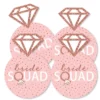 Big Dot Of Happiness Bride Squad - Ring Decorations DIY Rose Gold Bridal Shower Or Bachelorette Party Essentials - Set Of 20