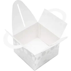 Bright Creations 24 Pack Paper Gift Boxes, Treat Boxes For Wedding & Birthday Party Favors, Metallic Silver 3.5 X 3.5 X 3.4 In