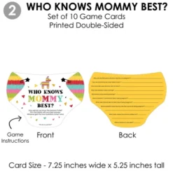 Big Dot Of Happiness Let's Fiesta - 4 Baby Shower Games - 10 Cards Each - Gamerific Bundle -Anagram Shop GUEST 99f661d0 aab5 4d42 970b 021a9c6dee87