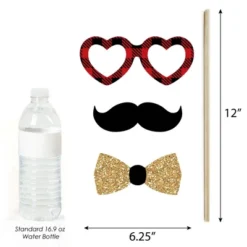 Big Dot Of Happiness Flannel Fling Before The Ring - Buffalo Plaid Bachelorette Party Photo Booth Props Kit - 20 Count -Anagram Shop GUEST 9a55a954 4836 480c bd0f 270b5a486e0c