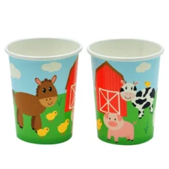 Juvale 144 Pieces Barnyard Birthday Party Supplies, Paper Plates, Napkins, Cups, Cutlery, Serves 24 Guests -Anagram Shop GUEST 9a602816 16aa 4c7f bbed 6602cd54ebd8
