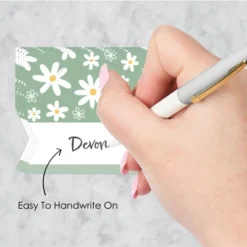 Big Dot Of Happiness Sage Green Daisy Flowers - Floral Party Tent Buffet Card - Table Setting Name Place Cards - Set Of 24 -Anagram Shop GUEST 9bd5b6b7 bf1b 440f b16f dc0c25aad923