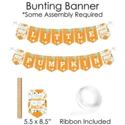 Big Dot Of Happiness Little Pumpkin - Banner And Photo Booth Decorations - Fall Birthday Party Or Baby Shower Supplies Kit - Doterrific Bundle -Anagram Shop GUEST 9c5e2fcc c8e1 421a 8471 1dc5a50e3fd6