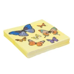 Blue Panda 144 Pc Butterfly Paper Plates, Napkins, Cups, Cutlery, Yellow, Serves 24 -Anagram Shop GUEST 9c78c4d8 18a7 4b47 9fe3 eaf21824391d
