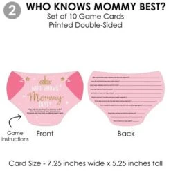 Big Dot Of Happiness Little Princess Crown - 4 Pink And Gold Princess Baby Shower Games - 10 Cards Each - Gamerific Bundle -Anagram Shop GUEST 9cb157c6 b9a1 42ca b914 aa19016c952f