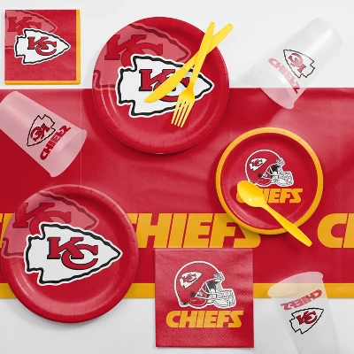 NFL 3ct Kansas City Chiefs Football Reusable Tablecloth 2 NFL 3ct Kansas City Chiefs Football Reusable Tablecloth - Image 2