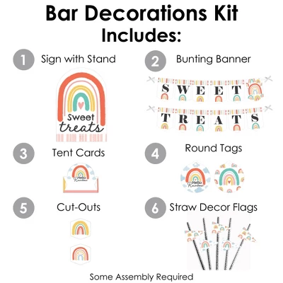 Big Dot Of Happiness Hello Rainbow - DIY Boho Baby Shower And Birthday Party Sweet Treats Signs - Snack Bar Decorations Kit - 50 Pieces 2 Big Dot Of Happiness Hello Rainbow - DIY Boho Baby Shower And Birthday Party Sweet Treats Signs - Snack Bar Decorations Kit - 50 Pieces - Image 2