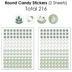 Big Dot Of Happiness Boho Botanical - Mini Candy Bar Wrappers, Round Candy Stickers & Circle Stickers - Greenery Party Candy Favor Sticker Kit 304 Pc -Anagram Shop GUEST 9d6e6452 57a0 4d40 8858 5deeb271ab55