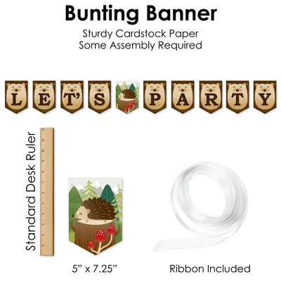 Big Dot Of Happiness Forest Hedgehogs - Woodland Birthday Party Or Baby Shower Supplies Decoration Kit - Decor Galore Party Pack - 51 Pieces 4 Big Dot Of Happiness Forest Hedgehogs - Woodland Birthday Party Or Baby Shower Supplies Decoration Kit - Decor Galore Party Pack - 51 Pieces - Image 4