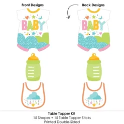 Big Dot Of Happiness Colorful Baby Shower - Gender Neutral Party Centerpiece Sticks - Table Toppers - Set Of 15 -Anagram Shop GUEST 9e407285 41e7 4127 8bd1 fa508964e4c7