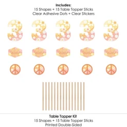 Big Dot Of Happiness Young, Wild And Three - Boho Hippie Third Birthday Party Centerpiece Sticks - Table Toppers - Set Of 15 -Anagram Shop GUEST 9f1b8f21 6550 40c2 a269 33f916e79b07