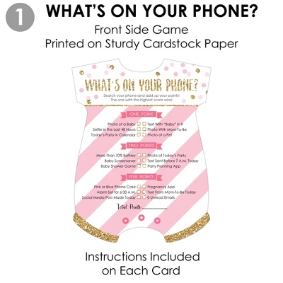 Big Dot Of Happiness Little Princess Crown - 2-in-1 Pink And Gold Princess Baby Shower Cards - Activity Duo Games - Set Of 20 4 Big Dot Of Happiness Little Princess Crown - 2-in-1 Pink And Gold Princess Baby Shower Cards - Activity Duo Games - Set Of 20 - Image 4