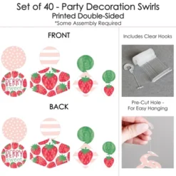 Big Dot Of Happiness Berry Sweet Strawberry - Fruit Themed Birthday Party Or Baby Shower Hanging Decor - Party Decoration Swirls - Set Of 40 9 Big Dot Of Happiness Berry Sweet Strawberry - Fruit Themed Birthday Party Or Baby Shower Hanging Decor - Party Decoration Swirls - Set Of 40 -Anagram Shop GUEST a04b40b7 6e93 44ea b9d3 5c48ae8e0572