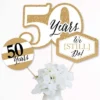 Big Dot Of Happiness We Still Do - 50th Wedding Anniversary - Anniversary Party Centerpiece Sticks - Table Toppers - Set Of 15