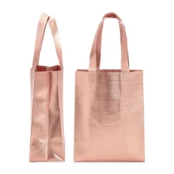 Sparkle And Bash 20 Pack Medium Reusable Tote Bags With Handles, Rose Gold Grocery Shopping Bags, 10 X 8 In -Anagram Shop GUEST a12bea22 d256 4e51 97b1 96dbd59ac5b1
