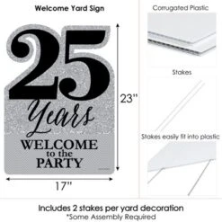 Big Dot Of Happiness We Still Do - 25th Wedding Anniversary - Party Decorations - Anniversary Party Welcome Yard Sign -Anagram Shop GUEST a1b85db7 f1ec 4eb2 b1dd ac56fbfa89e5