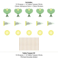 Big Dot Of Happiness You Got Served - Tennis - Baby Shower Or Tennis Ball Birthday Party Centerpiece Sticks - Table Toppers - Set Of 15 -Anagram Shop GUEST a1dd00d2 d637 44ba 8696 145fb91356ce