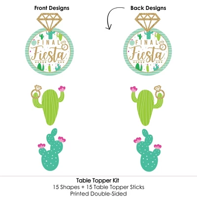 Big Dot Of Happiness Final Fiesta - Last Fiesta Bachelorette Party Centerpiece Sticks - Table Toppers - Set Of 15 4 Big Dot Of Happiness Final Fiesta - Last Fiesta Bachelorette Party Centerpiece Sticks - Table Toppers - Set Of 15 - Image 4