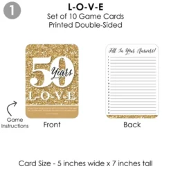 Big Dot Of Happiness We Still Do - 50th Wedding Anniversary - 4 Anniversary Party Games - 10 Cards Each - Gamerific Bundle -Anagram Shop GUEST a2fb242b 53ab 46a4 9698 072a7b7f0836