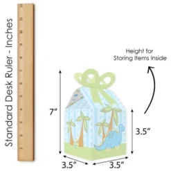Big Dot Of Happiness Baby Boy Dinosaur - Square Favor Gift Boxes - Baby Shower Or Birthday Party Bow Boxes - Set Of 12 -Anagram Shop GUEST a3c8494a 2649 43e1 b5a3 4a3b2e3c49bd
