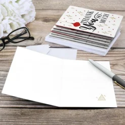 Big Dot Of Happiness Red And Gold Friendsmas - Friends Christmas Party Thank You Cards (8 Count) -Anagram Shop GUEST a445ec8c 6929 418c 947c 2c26de227bfe