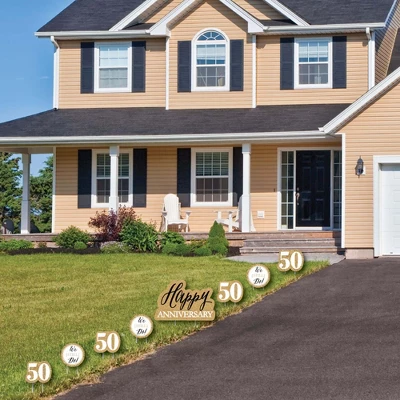 Big Dot Of Happiness We Still Do - 50th Wedding Anniversary - Yard Sign & Outdoor Lawn Decorations - Anniversary Party Yard Signs - Set Of 8 1 Big Dot Of Happiness We Still Do - 50th Wedding Anniversary - Yard Sign & Outdoor Lawn Decorations - Anniversary Party Yard Signs - Set Of 8