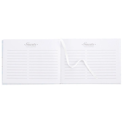 Sustainable Greetings Floral Wedding Guest Book For Reception, Baby Shower With 56 Sheets/112 Pages, Bookmark Ribbon (8x6 In) 6 Sustainable Greetings Floral Wedding Guest Book For Reception, Baby Shower With 56 Sheets/112 Pages, Bookmark Ribbon (8x6 In) - Image 6