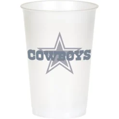 NFL 20oz 24ct Dallas Cowboys Football Reusable Cups