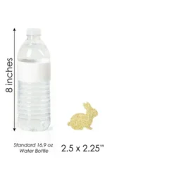 Big Dot Of Happiness Gold Glitter Bunnies - No-Mess Real Glitter Dessert Cupcake Toppers - Hippity Hoppity Easter Party Clear Treat Picks - Set Of 24 -Anagram Shop GUEST a598b711 8ee7 435f 8b68 c0306eca5af9