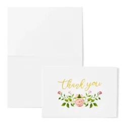Paper Junkie 48 Count Floral Thank You Cards With Envelopes Set, Gold Foil Rose Thank You Notes For Wedding, Bridal & Baby Shower, 4x6 In 9 Paper Junkie 48 Count Floral Thank You Cards With Envelopes Set, Gold Foil Rose Thank You Notes For Wedding, Bridal & Baby Shower, 4x6 In -Anagram Shop GUEST a602935c 8010 4f6e 9318 7cf595944538