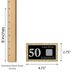 Big Dot Of Happiness Adult 50th Birthday - Gold - Birthday Party Game Scratch Off Cards - 22 Count -Anagram Shop GUEST a7596d89 6bc6 48a4 88ae 0b5fac0c659c