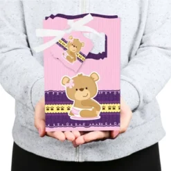 Big Dot Of Happiness Girl Baby Teddy Bear - Baby Shower Or Birthday Party Favor Boxes - Set Of 12 -Anagram Shop GUEST a8f1cd29 df61 4076 8943 f9102d002c58