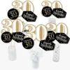 Big Dot Of Happiness Adult 30th Birthday - Gold - Birthday Party Centerpiece Sticks - Table Toppers - Set Of 15