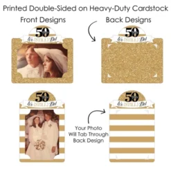 Big Dot Of Happiness We Still Do - 50th Wedding Anniversary - Anniversary Party Picture Centerpiece Sticks - Photo Table Toppers - 15 Pieces -Anagram Shop GUEST a9506352 4dd7 4440 b2a6 2a8032da1bc1